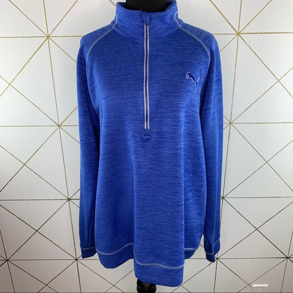 puma men's elevated pwrwarm 1/4-zip pullover